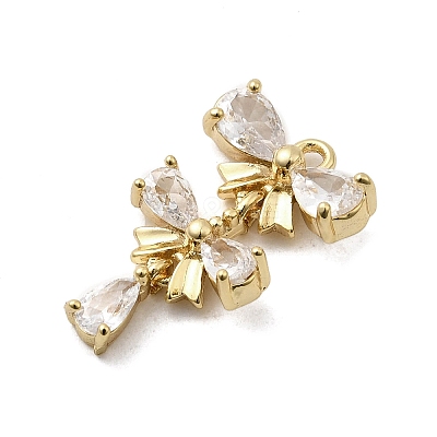 Brass Micro Pave Cubic Zirconia Pendants KK-A275-18D-G-1