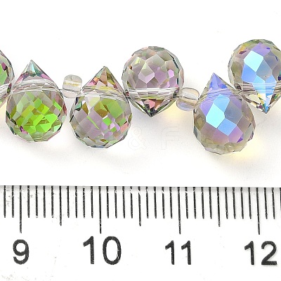 Electroplate Glass Beads Strands EGLA-D030-17Q-1