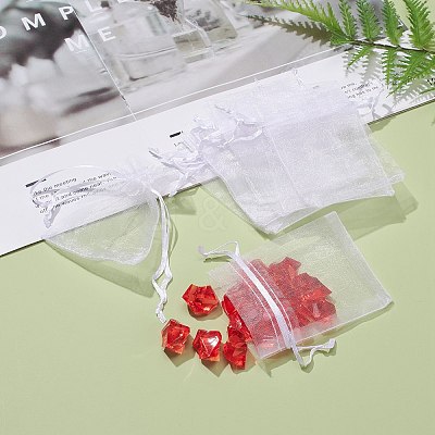 Organza Gift Bags with Drawstring X-OP-R016-7x9cm-04-1