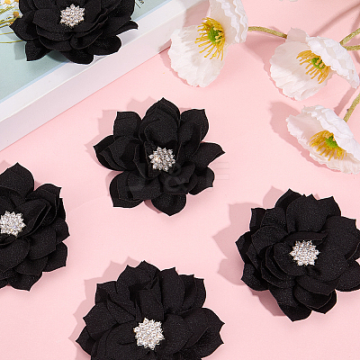 Polyester & Rhinestones Ornament Accessories DIY-WH20063-015A-1
