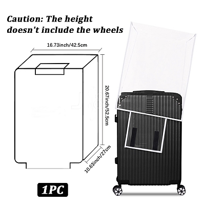 Transparent PVC Luggage Cover AJEW-WH20080-52P-1