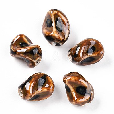 Handmade Porcelain Beads PORC-N008-06K-1