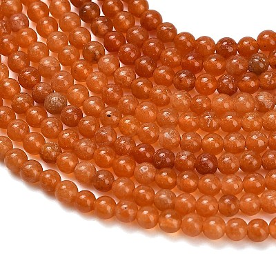 Natural Red Aventurine Beads Strands G-Z116-A24-2mm-1