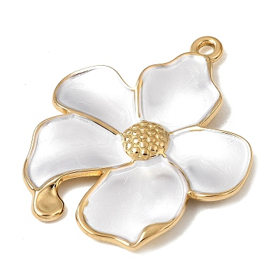 304 Stainless Steel Enamel Pendants SA-CBAFCBF-06G-03-1