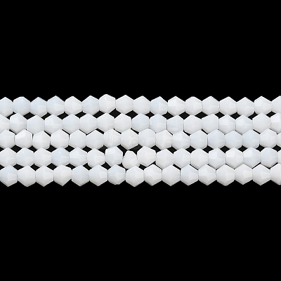 Opaque Solid Color Imitation Jade Glass Beads Strands EGLA-A039-P4mm-D15-1