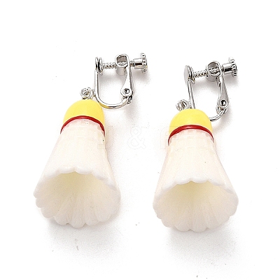 Resin Clip-on Earrings LS-EJEW-Z015-10-1