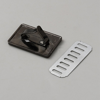 Alloy Blank Rectangle Label Tags FIND-WH0173-409A-B-1