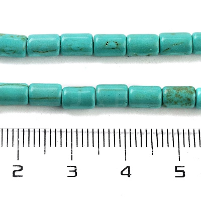 Synthetic Turquoise Beads Strands TURQ-G120-4x6mm-13-1