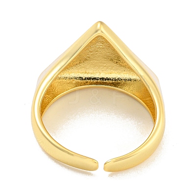 Rack Plating Brass Open Cuff Rings RJEW-Q784-14G-1