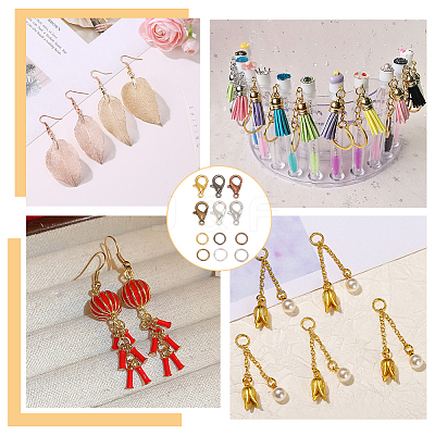 180Pcs 6 Color Zinc Alloy Lobster Claw Clasps DIY-AR0003-68-1