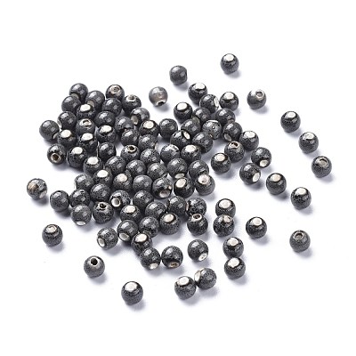 Fancy Antiqued Glazed Porcelain Beads PORC-M838-1-1