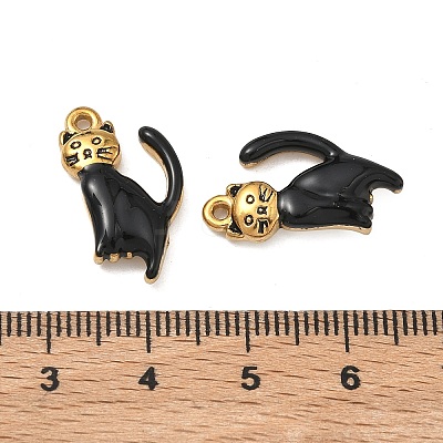 304 Stainless Steel Enamel Pendants STAS-F347-18G-02-1
