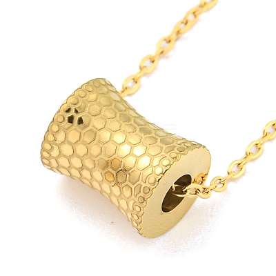 Ion Plating(IP) 304 Stainless Steel Pendants Necklace for Women NJEW-A027-05G-1