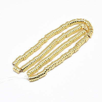 Electroplate Non-magnetic Synthetic Hematite Beads Strands G-Q465-37G-1