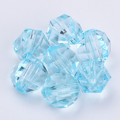Transparent Acrylic Beads TACR-Q256-6mm-V38-1