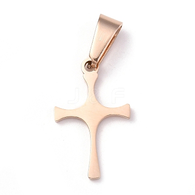 304 Stainless Steel Pendants STAS-H122-03RG-1