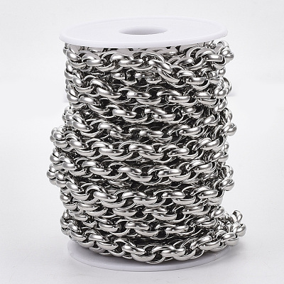 Tarnish Resistant 304 Stainless Steel Rope Chains STAS-R100-28-1