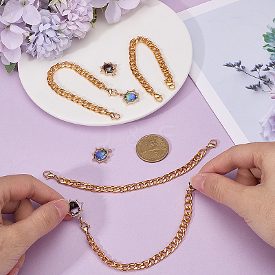 DIY Oval Cup Charms Jewelry Making Kit DIY-SP0001-78-1