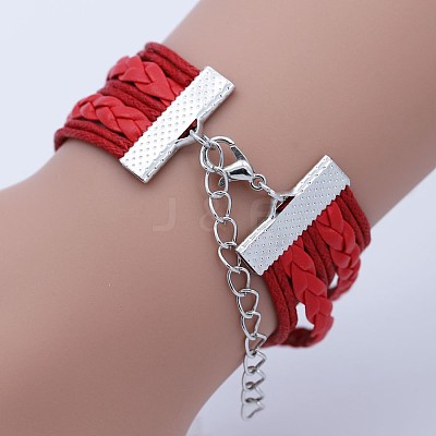 Imitation Leather Multi-strand Bracelets WG22DAF-01-1