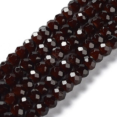 Baking Paint Imitation Jade Glass Bead Strands X-DGLA-A034-J6MM-A11-1