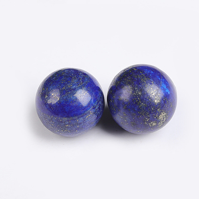 Dyed Natural Lapis Lazuli Round Beads G-I170-16mm-20-1