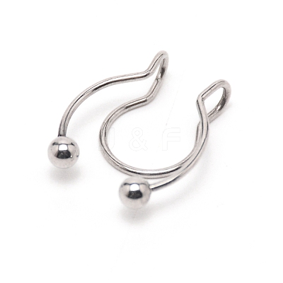 Wire Wrap Nose Ring for Teen Girl Women LS-AJEW-TAC0029-08P-1