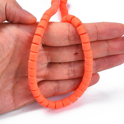 Handmade Polymer Clay Bead Strands X-CLAY-ZX006-01O-1