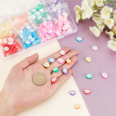 240Pcs 8 Colors Handmade Polymer Clay Beads CLAY-CA0001-24-1