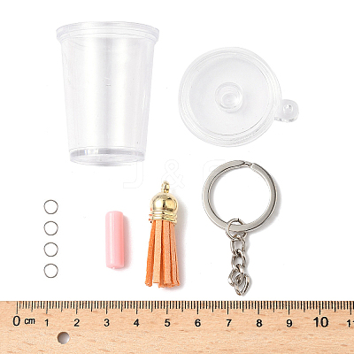 DIY Miniature Drink Cup Shape Keychain DIY-FP0001-62-1