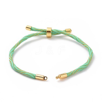 Nylon Cord Silder Bracelets MAK-C003-03G-06-1