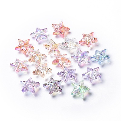 Transparent Acrylic Beads TACR-K004-01-1