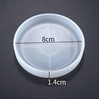 DIY Flat Round Cup Mat Silicone Molds SIMO-PW0001-117C-1