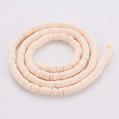 Handmade Polymer Clay Bead Strands X-CLAY-T002-4mm-76-1
