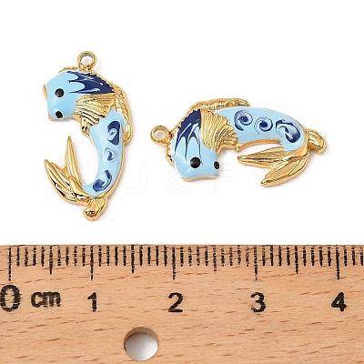 304 Stainless Steel Enamel Pendants STAS-T068-78A-01-1