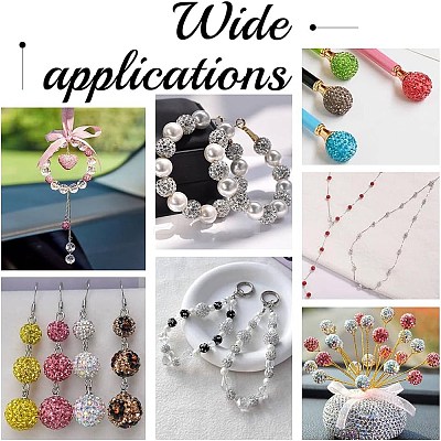 100Pcs Pave Disco Ball Beads FIND-PH0022-11A-1