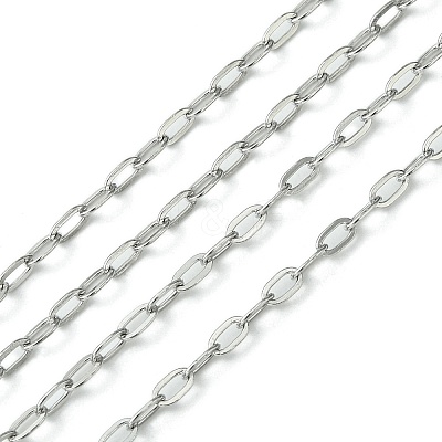 Tarnish Resistant 304 Stainless Steel Cable Chains CHS-K001-30-2.5mm-1