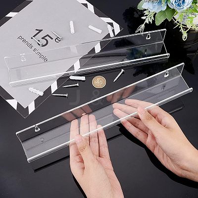 U-Shaped Acrylic Wall-mounted Display Stands LS-ODIS-WH0038-01-1