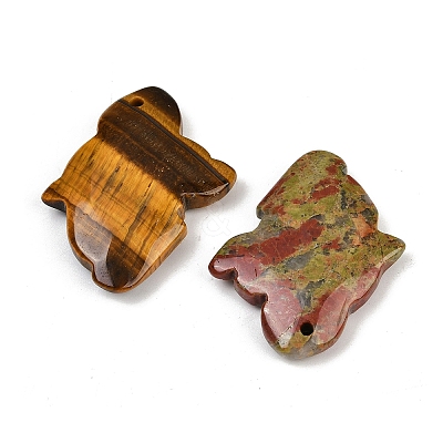 Natural & Synthetic Mixed Stone Pendants G-G275-04-1