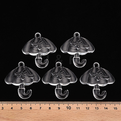 Transparent Acrylic Pendants TACR-T024-01B-205-1