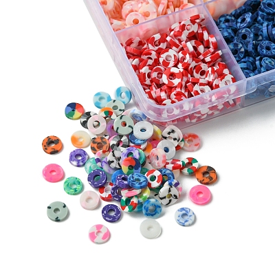 168G 24 Styles Handmade Polymer Clay Beads CLAY-FS0001-38-1