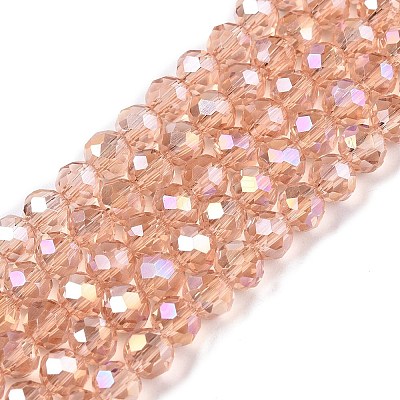 Electroplate Glass Beads Strands LS-EGLA-A044-T4mm-B21-1