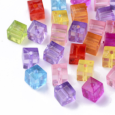 Transparent Acrylic Beads TACR-T004-08-1