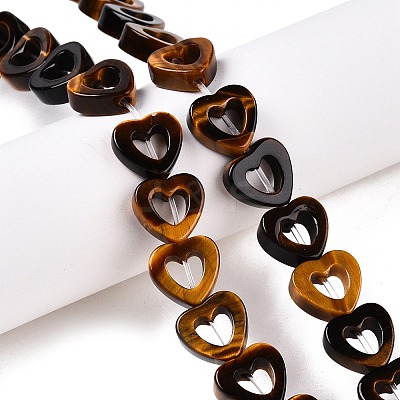 Natural Tiger Eye Beads Strands G-N342-91-1