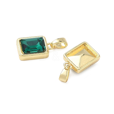 Brass Glass Charms KK-L256-20G-1