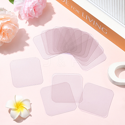 40Pcs Square Transparent Silicone Double-sided Tape DIY-SC0031-07-1