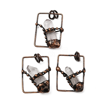 Natural Quartz Crystal Nuggets Pendants G-B149-05R-02-1