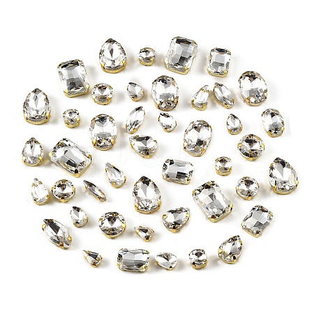 Glass Rhinestone Sew on Rhinestone RB-CBA33FD-01G-05-1