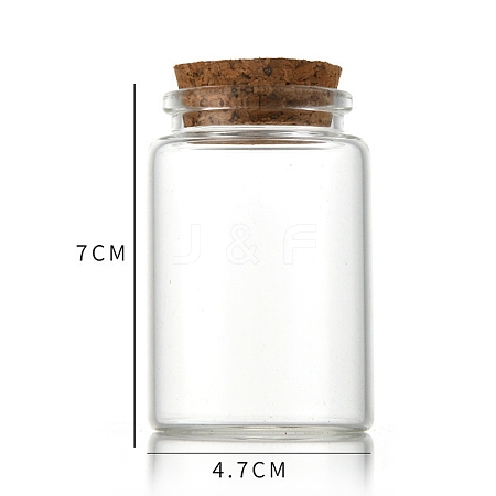 Glass Bottle LS-CON-WH0085-73C-1