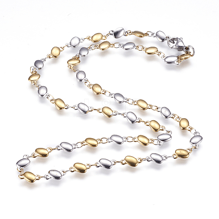 304 Stainless Steel Chain Necklaces STAS-P164-03GP-1