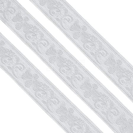 Ethnic Style Embroidery Polycotton Ribbons OCOR-WH0066-21A-1